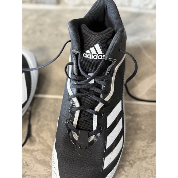 Adidas Icon 6 Bounce Black-White Men's Footwear Baseball Cleats FX2468 Size 13 - Picture 12 of 16